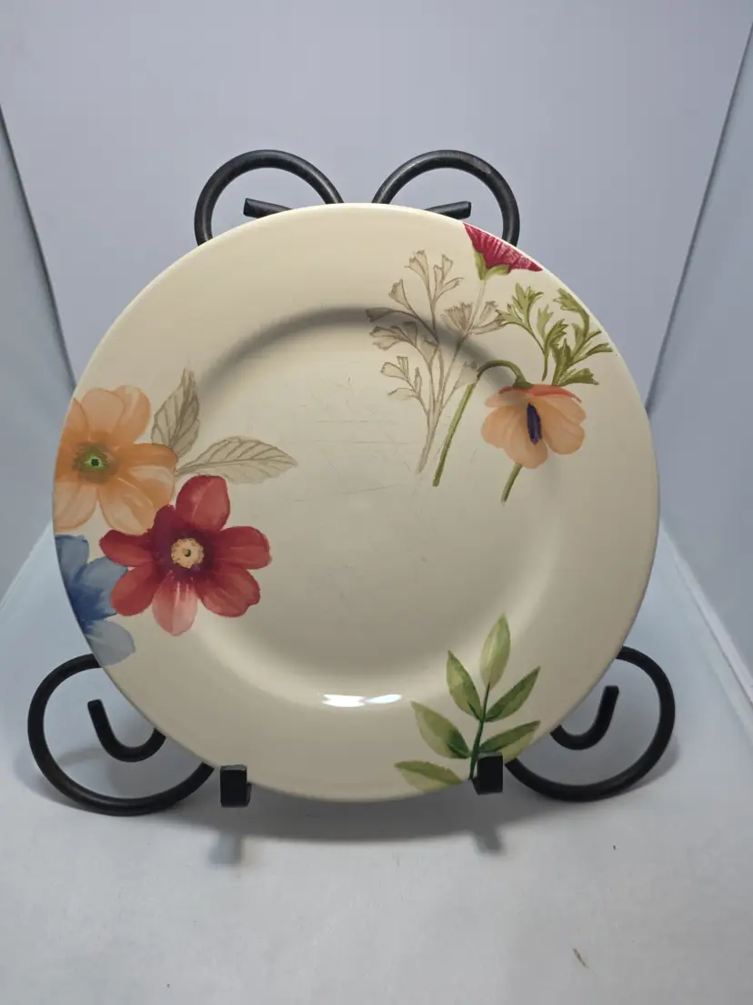 Vintage Single Longaberger Botanical Fields 9" Luncheon Plates Design C
