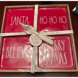 Rae Dunn Christmas coasters