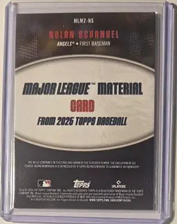 2025 Topps Series 2 Major League Material Nolan Schanuel