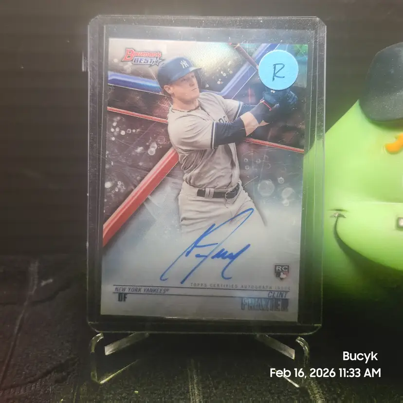 2017 Bowman's Best Refractor Auto - Clint Frazier New York Yankees
