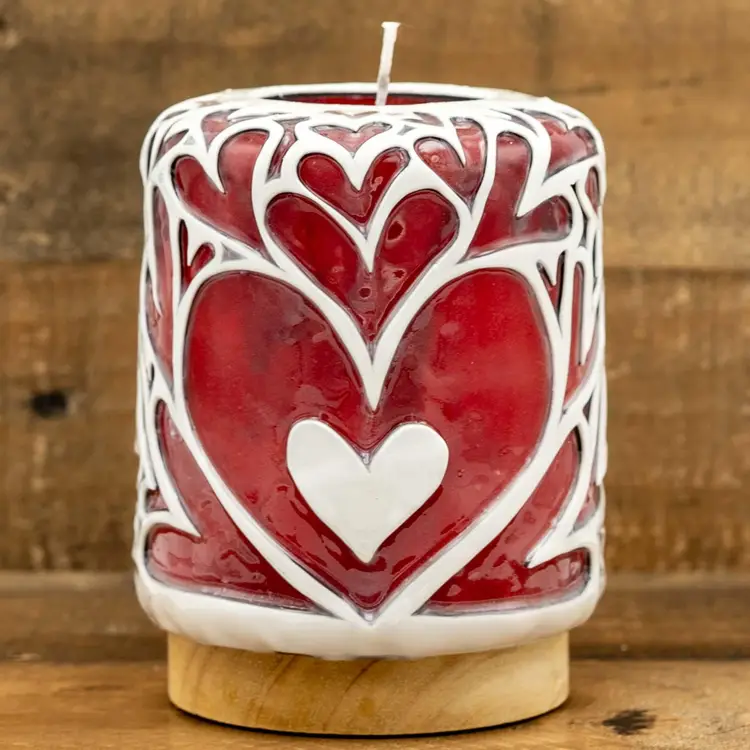 GLOW CANDLE: WP-6501-QUEEN OF HEARTS