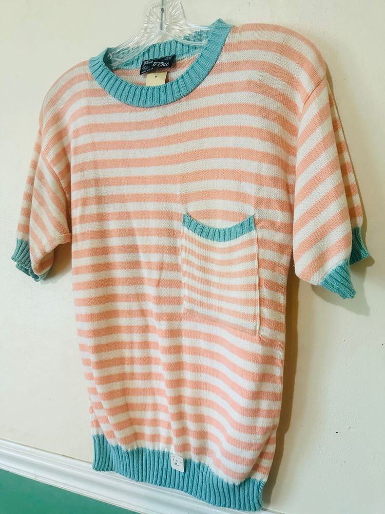 Vintage 90s Pastel Knit Shirt
