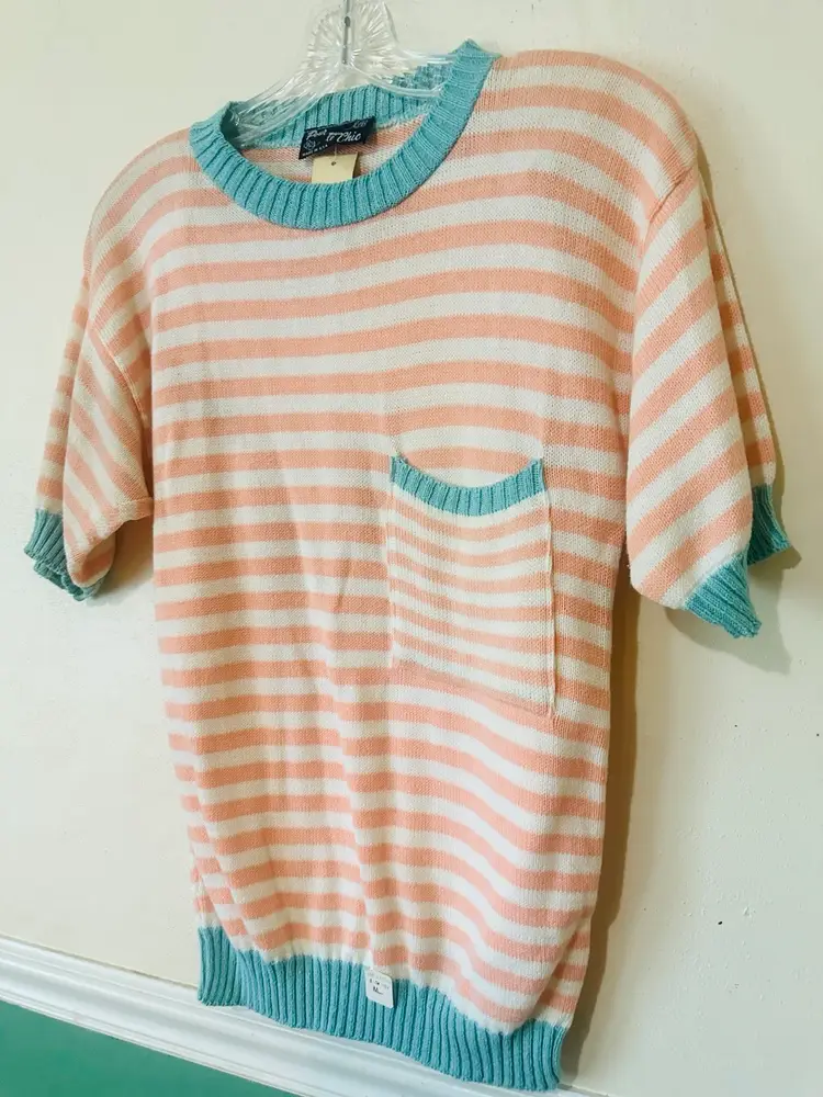 Vintage 90s Pastel Knit Shirt