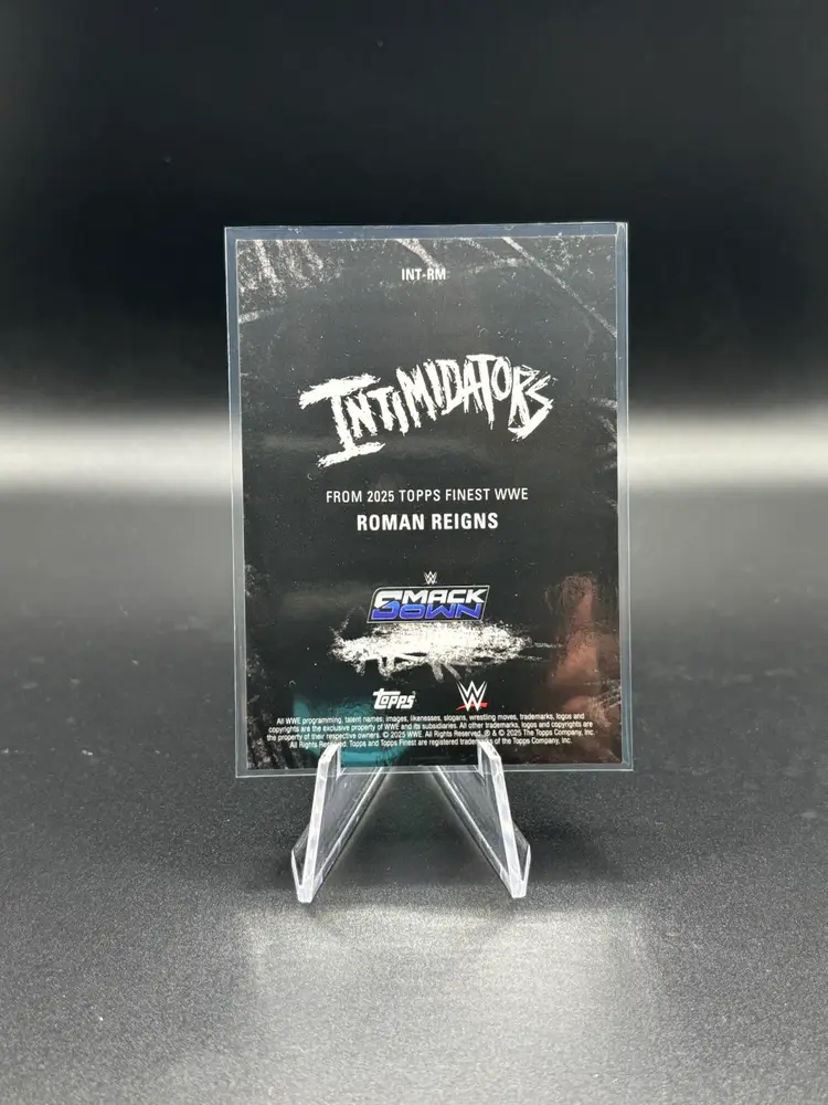 2025 Topps Finest WWE Roman Reigns Intimidators Red /5