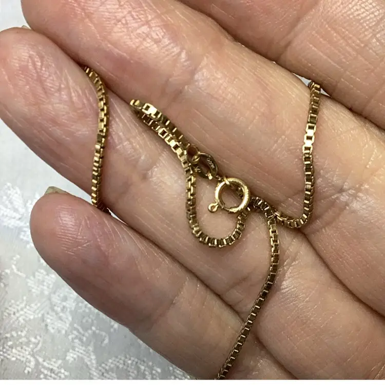 14k Gold Filled Box Chain 18”