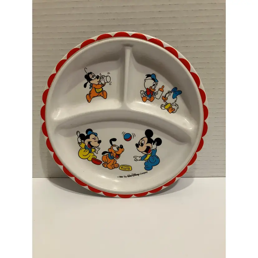 Walt Disney's divided child plate