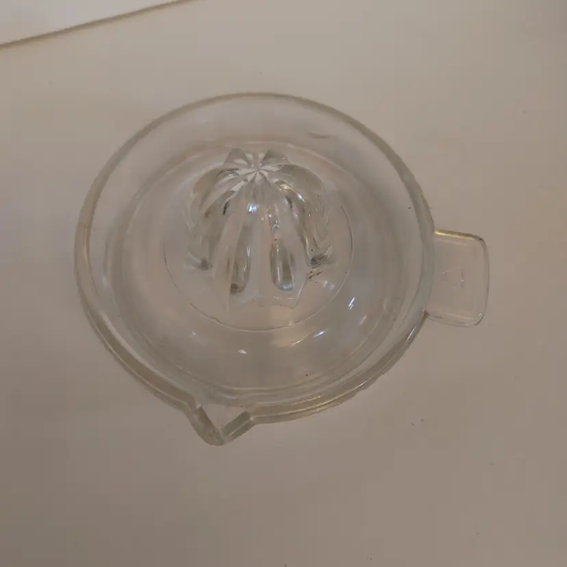 Federal Glass citrus juicer. 1 chip