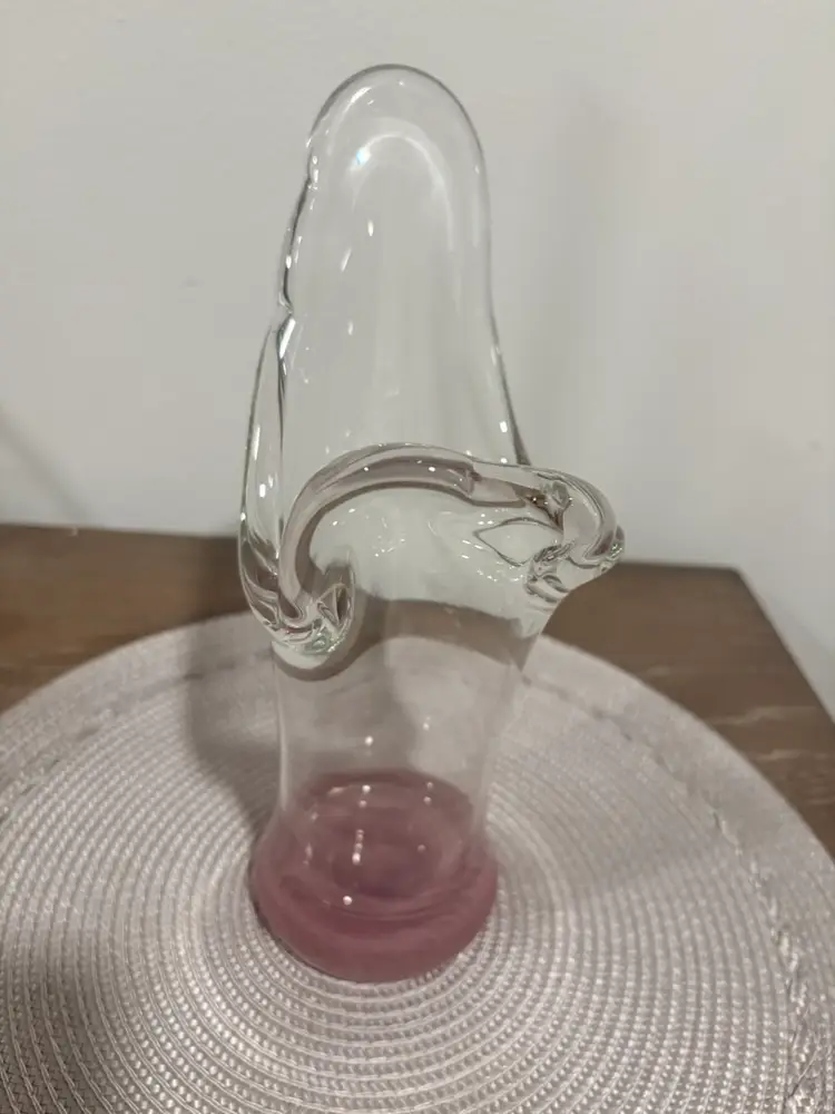 Unique Art glass Vase Or Candle Holder