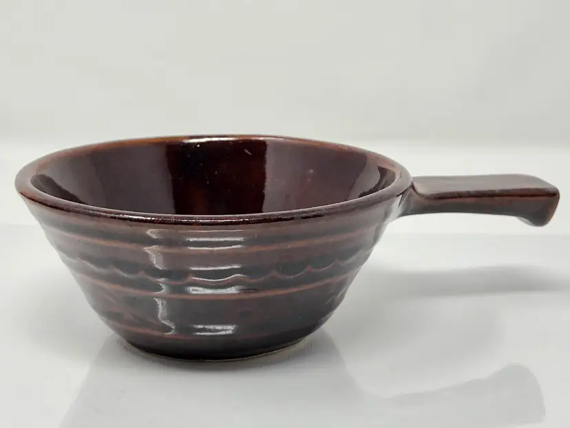 Marcrest Daisy and Dot Handled Soup Bowl by Western Stoneware USA