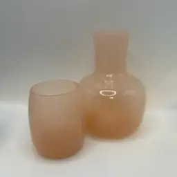 Pink Glass Tumble Up.