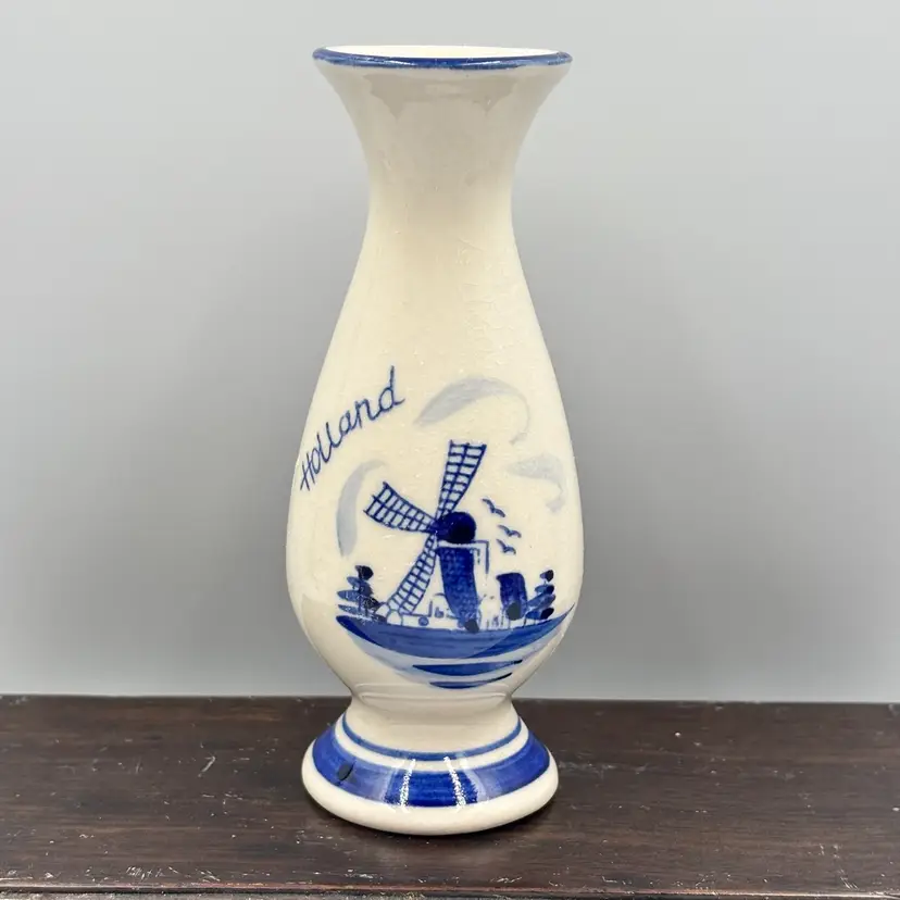 Delft Blue Holland Mini Bud Vase 5”