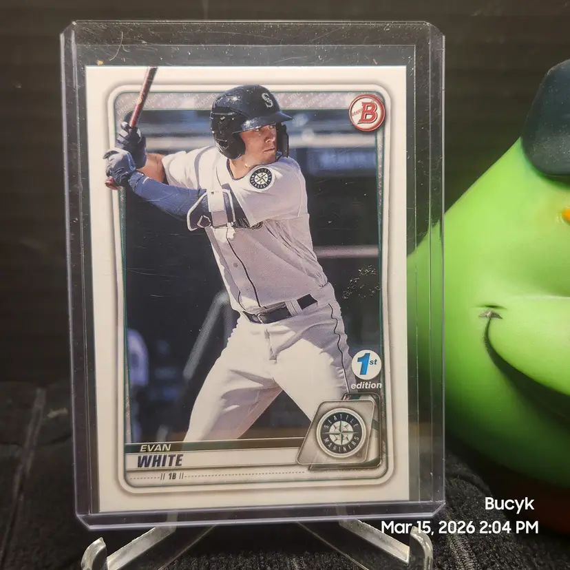 2020 Bowman 1st edition - Evan White Seattle Mariners