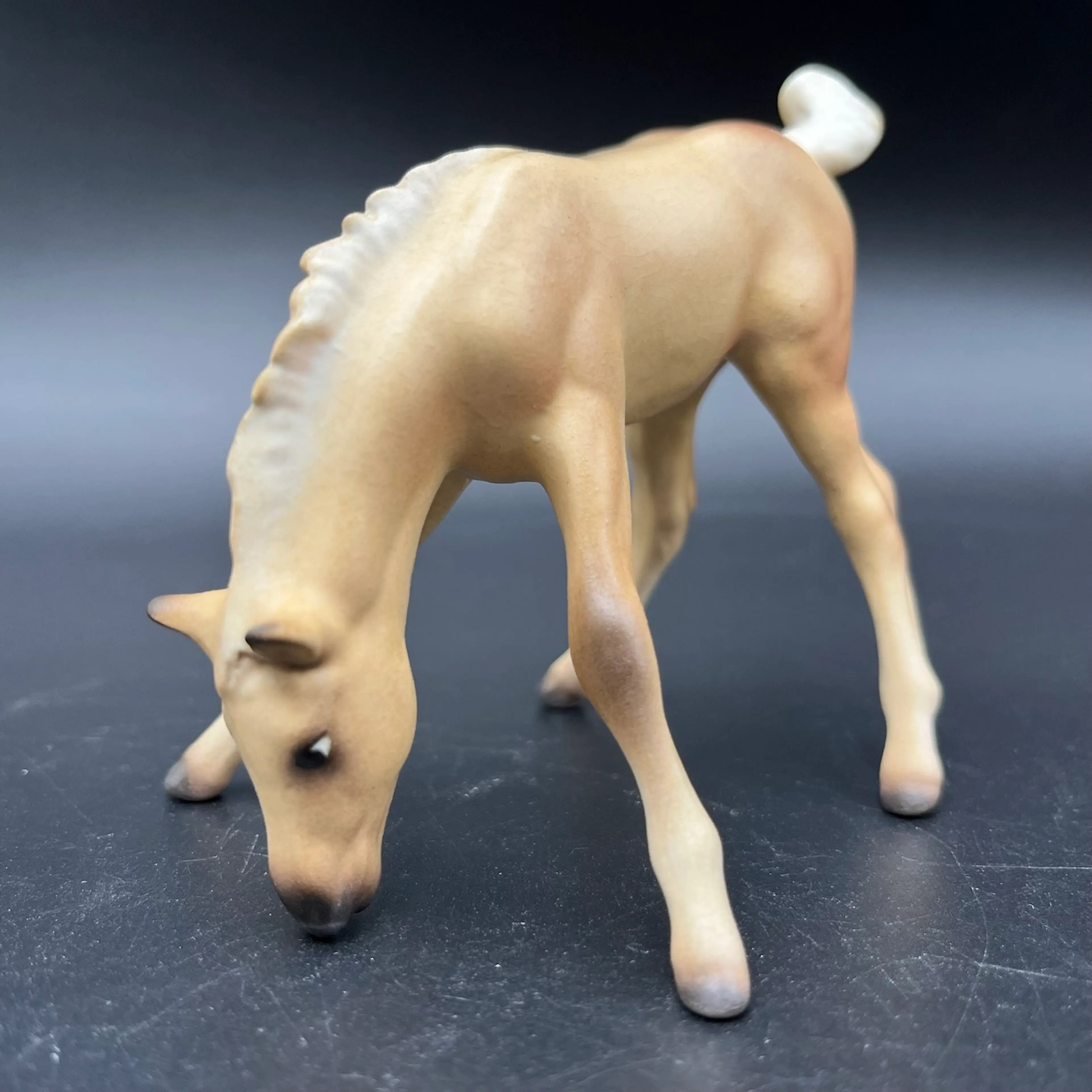 Hagen Renaker DW Palomino Scamper Morgan Foal Old Monrovia Vtg Ceramic Figurine