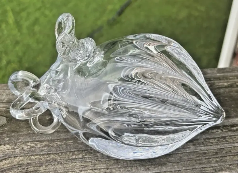 David Goldhagen Studio Art Glass Acorn Sculpture ~ Signed & Dated