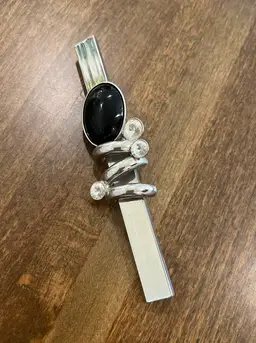 Vintage Large Modernist Bar Brooch