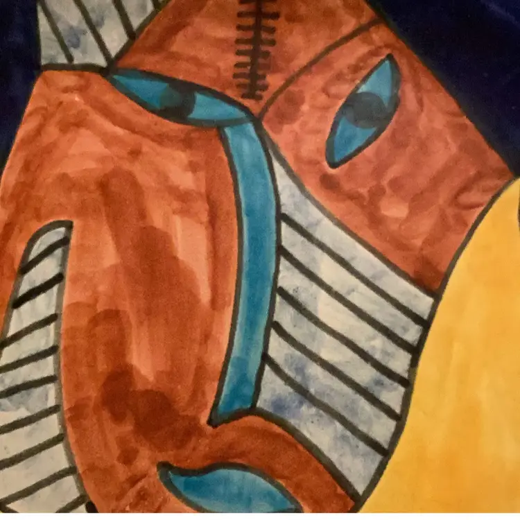 Mexican Talavera Tonal a???? Hand Painted Hecho En Mexico 12” Wall Hanging Plate Vibrant Colors