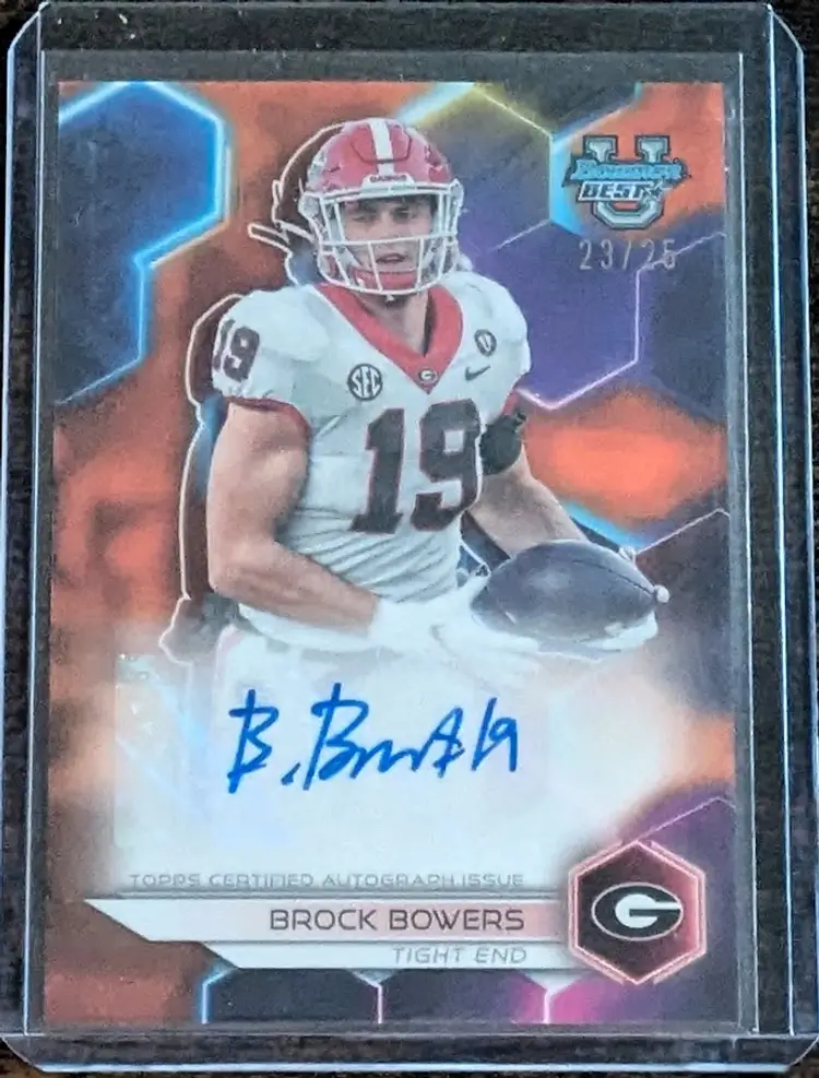 2023 Bowman U Best Brock Bowers Auto Geometric Orange Parallel 23/25