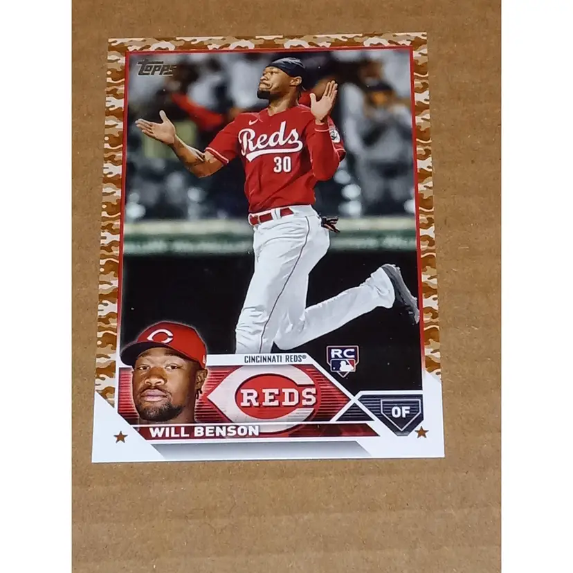 Will Benson (RC) 2023 Topps #339 Memorial Day /25 Reds