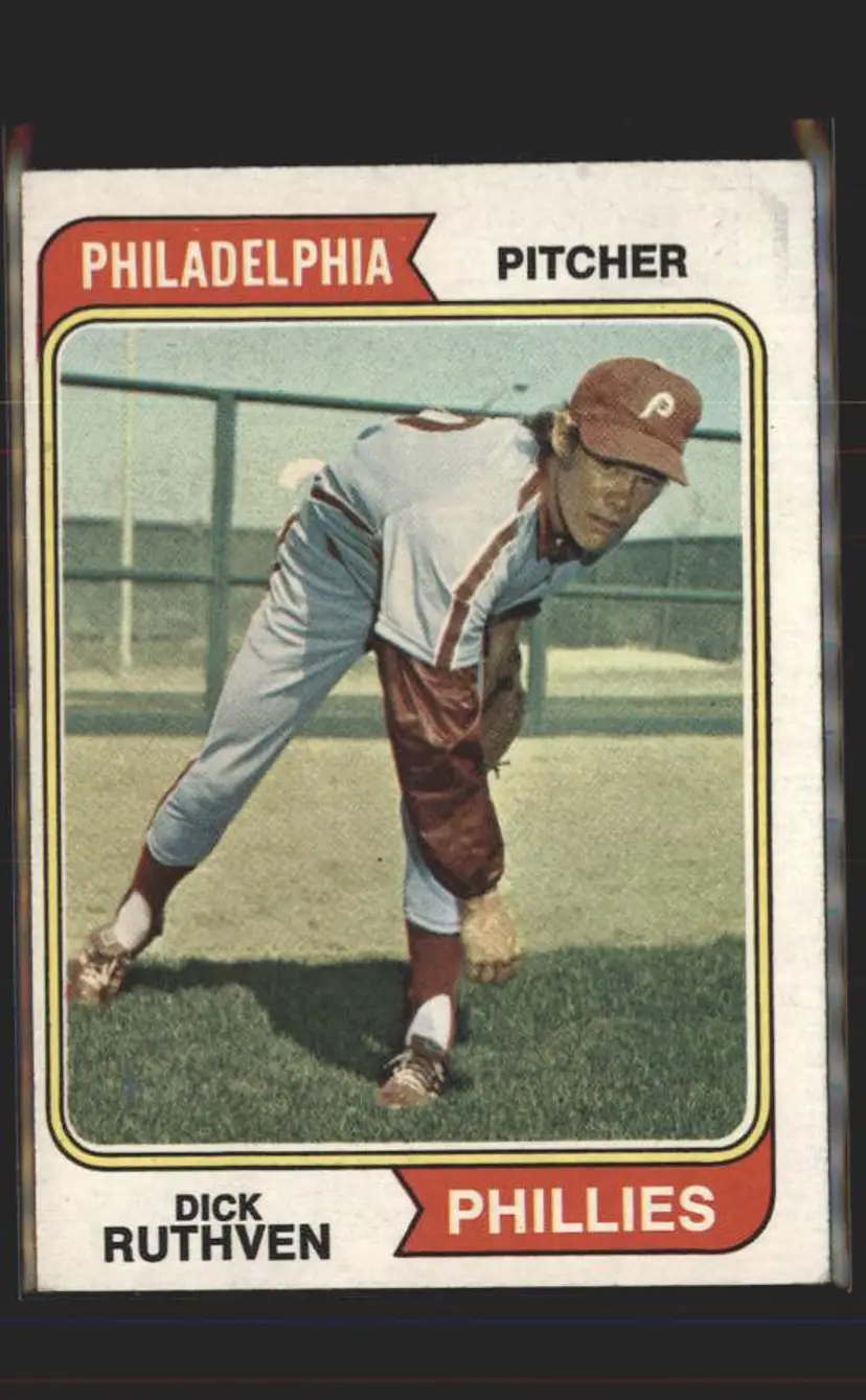 1974 Topps #47 Dick Ruthven - (pk5) - Philadelphia Phillies