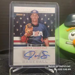 2013 Team USA Auto - Justus Sheffield Seattle Mariners 358/499