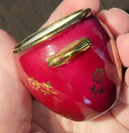 Vintage Limoges France Miniature Porcelain Ginger Jar