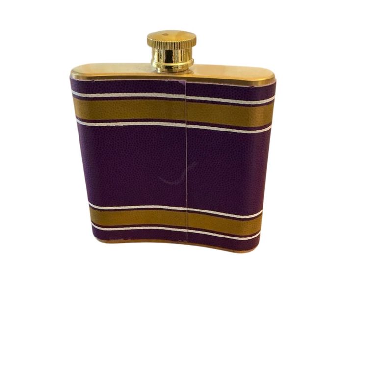 Royal Crown Leather Wrapped Flask