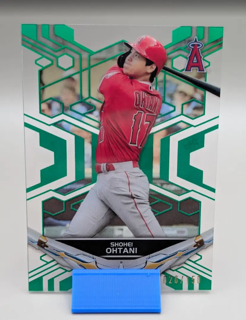 Shohei Ohtani #/150 2019 Topps High Tek Green #32 - Los Angeles Dodgers - (150-408)
