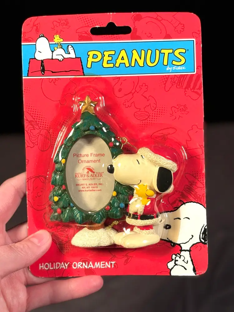 Vintage Snoopy Picture Frame Ornament