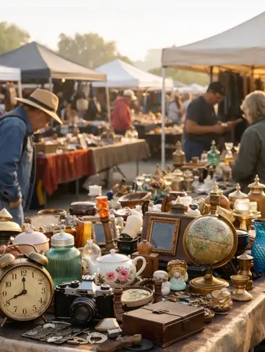 Live Shop The Flea Market With Me!