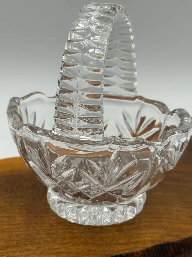 Princess House Glass Basket 4”