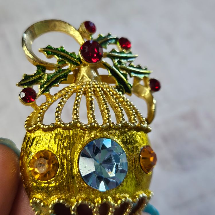Gorgeous Ornament with Holly Detail