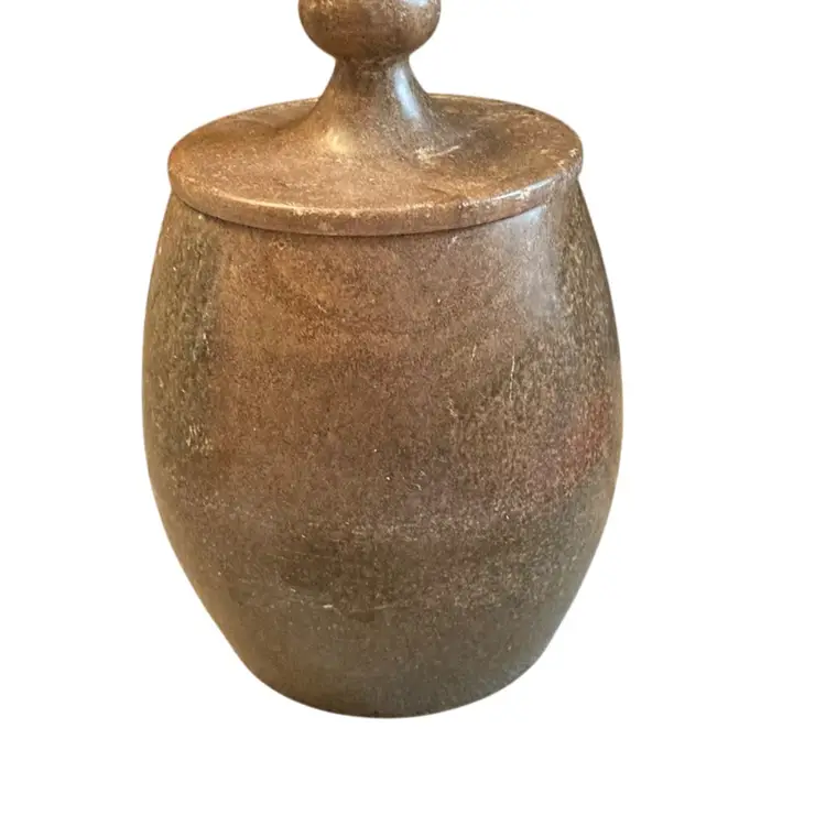 Stone Container With Lid