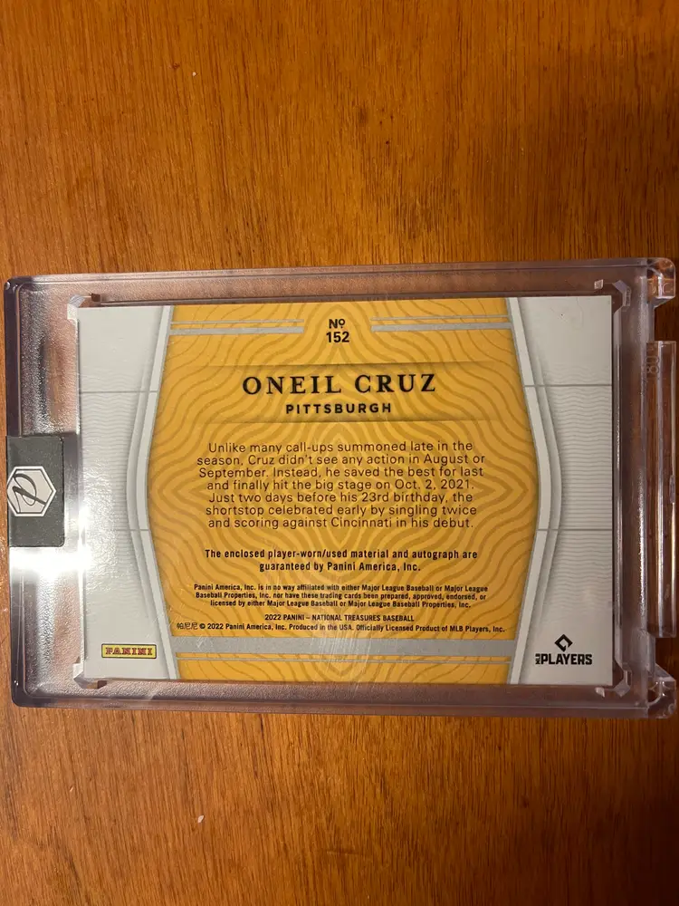 National Treasures O’Neil Cruz RPA