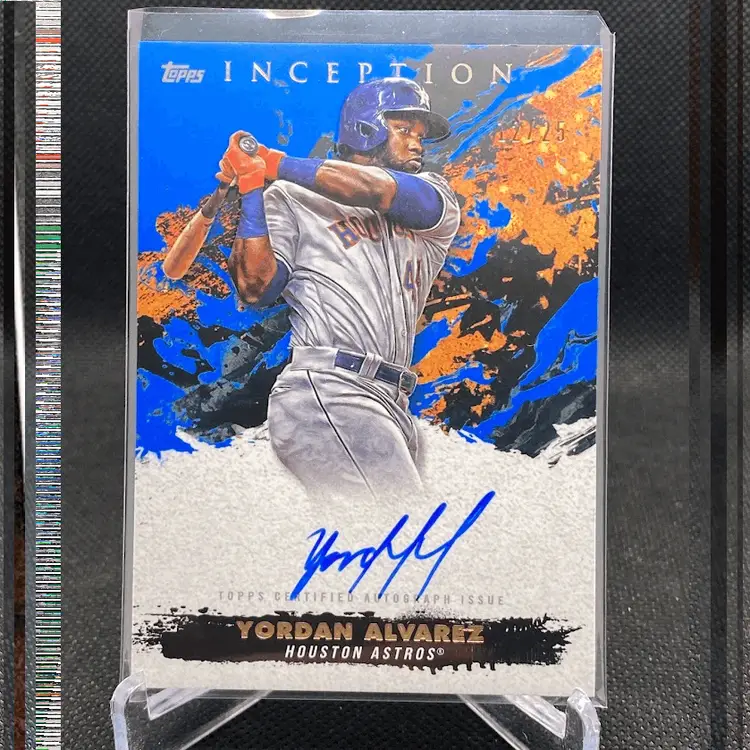 2021 Topps Inception Yordan Alvarez Auto /25 Blue