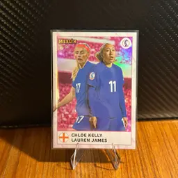 Chloe Kelly x Lauren James 2025 Topps Merlin Women’s Euros Dual Partnership /75