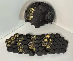 "Dipped In Gold" Coaster Set