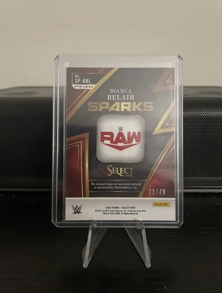 Bianca Belair 2023 Select Sparks Relic /49