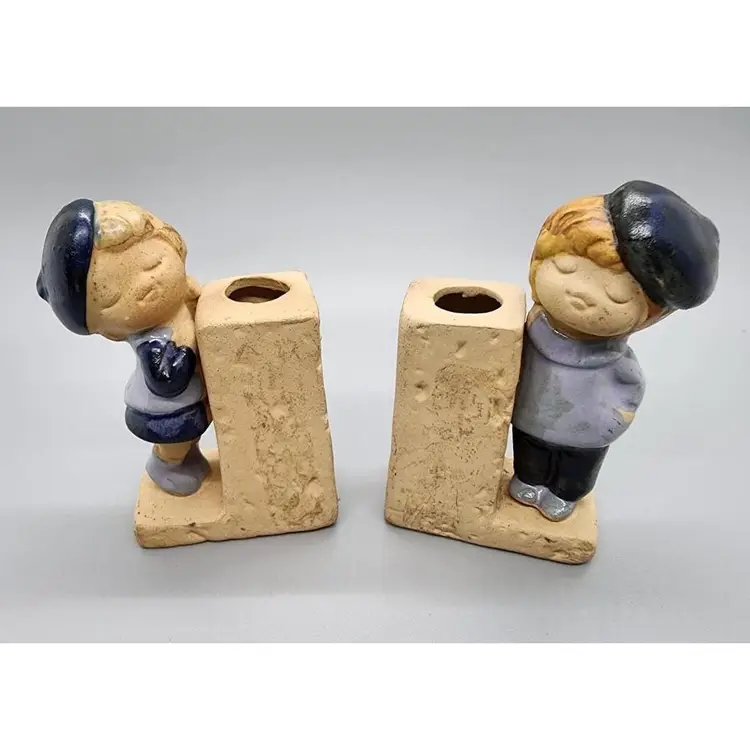 Vtg Pair of Toothpick/Pencil Holders- Made in Japan