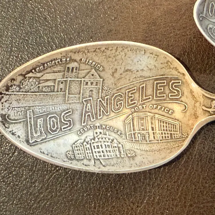 Sterling Silver Los Angeles Souvenir Spoons