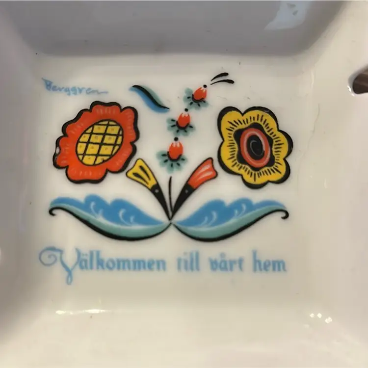 Vintage Berggren ashtray Or Trinket Dish