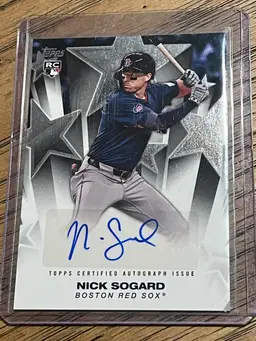 Nick Sogard 2025 Topps Baseball Stars Autograph Boston Red Sox