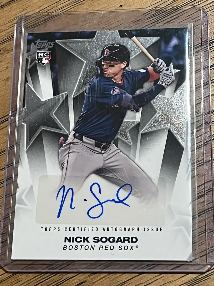 Nick Sogard 2025 Topps Baseball Stars Autograph Boston Red Sox