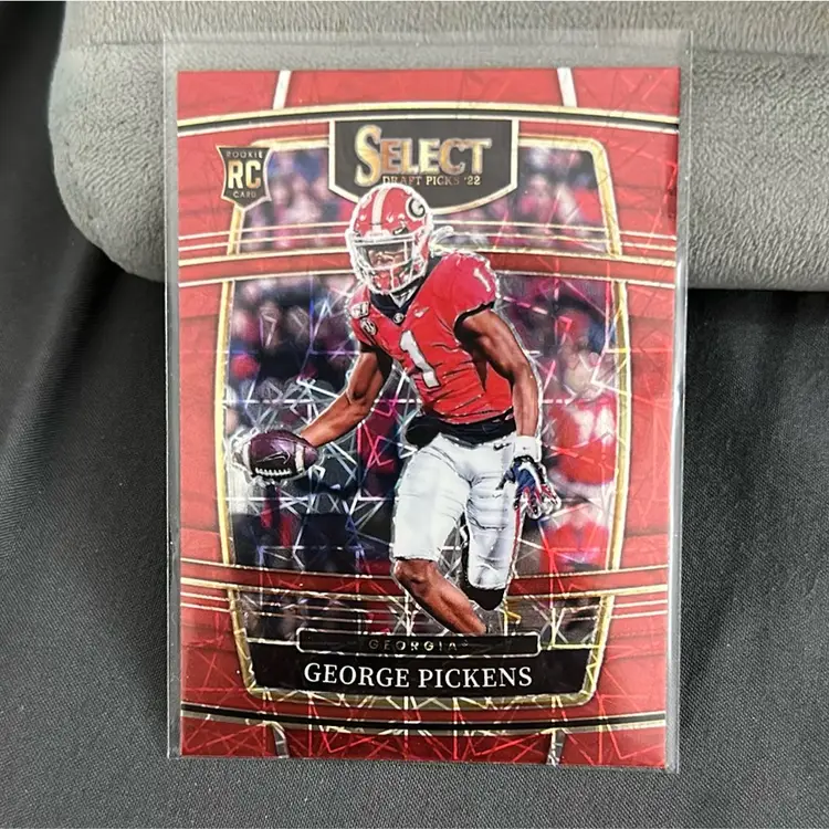 2022 Panini Select Draft Picks - Concourse George Pickens #94 Red Lazer Prizm...