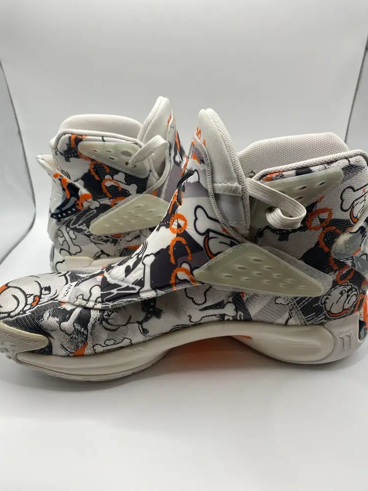 Size 8.5 - ANTA KT5 Klay Thompson 'Rocco Grey Orange' Shoes/Sneaker