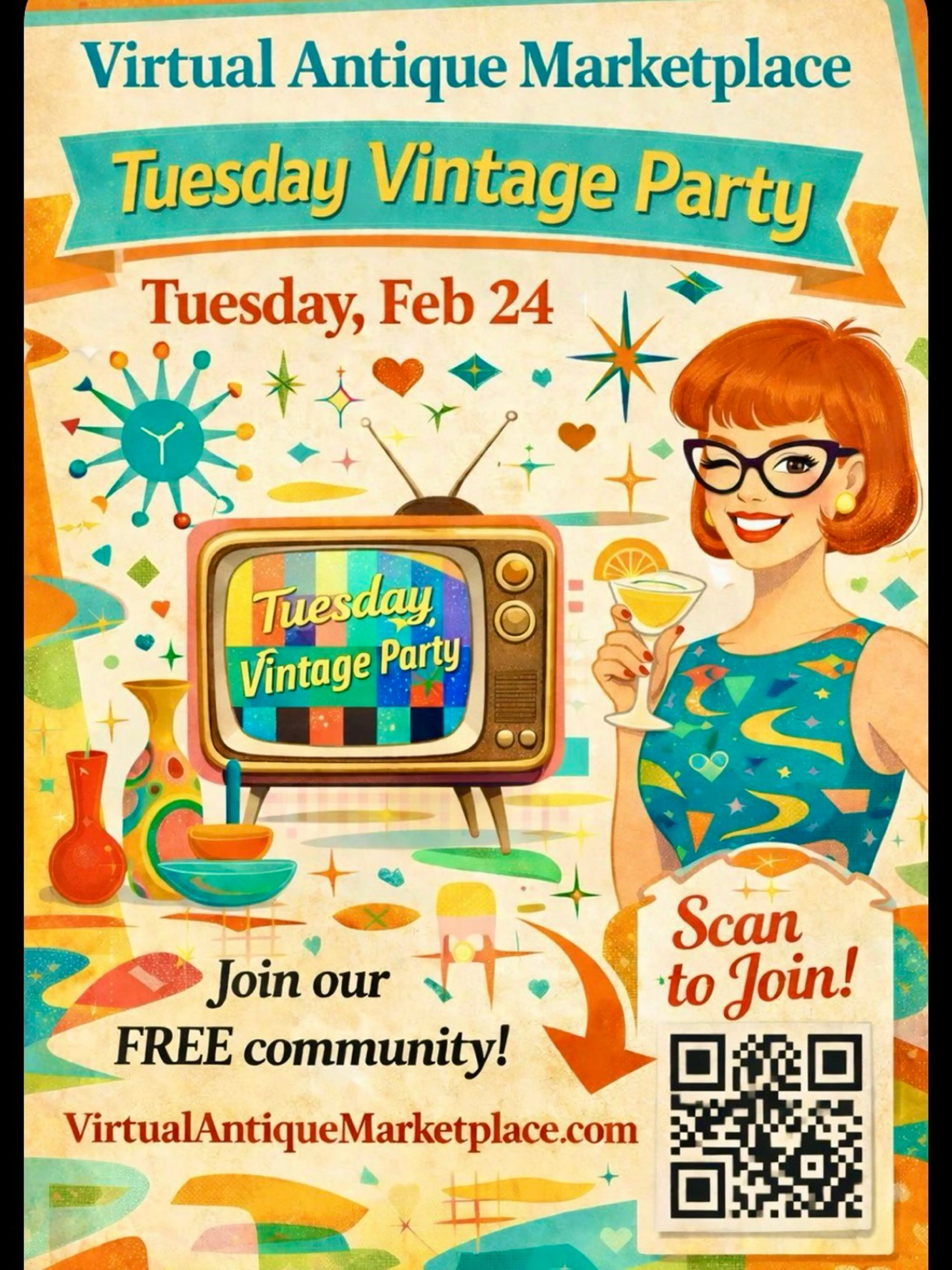 VAMP Tuesday Vintage Party w/ Debbie & Elsie 