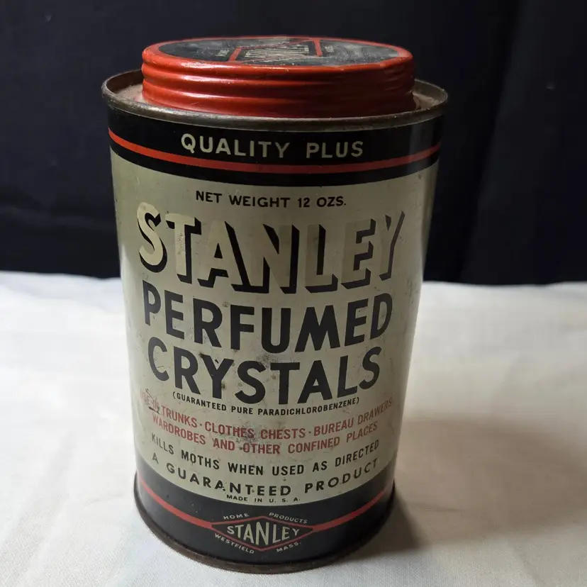Vintage Stanley Perfume Crystals Tin