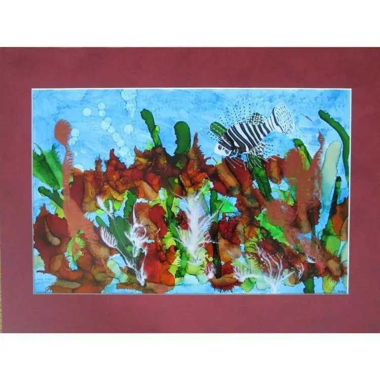 "Lionfish" original ink painting