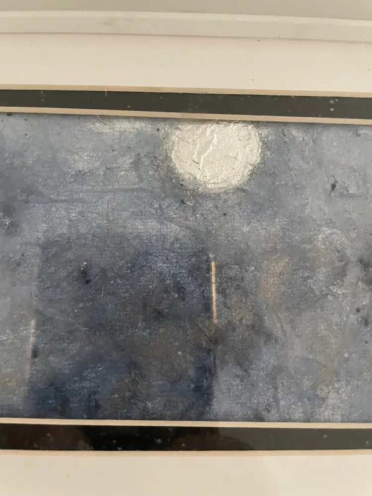 Original Art "Silver Moon & Clouds"