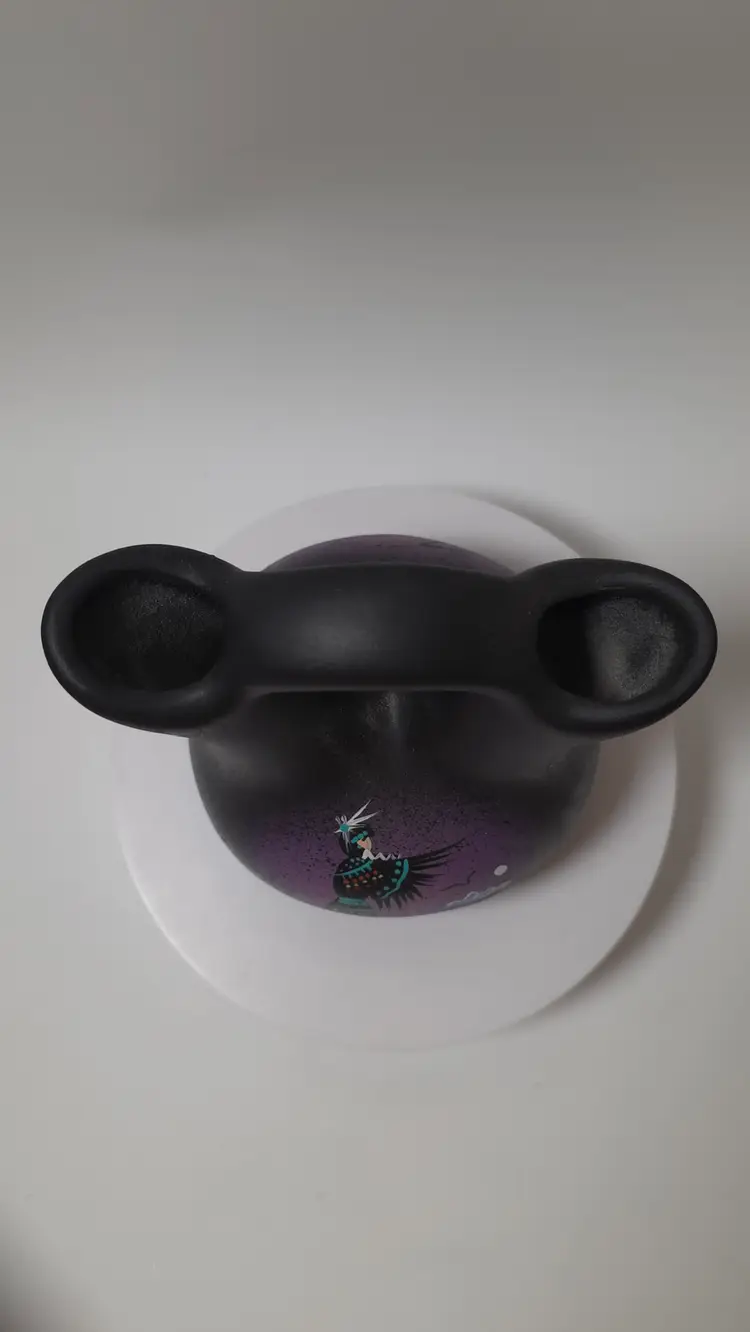 Vintage Navajo Wedding Vase Artist Signed "Mystic Maiden'" Artistry Moon Light