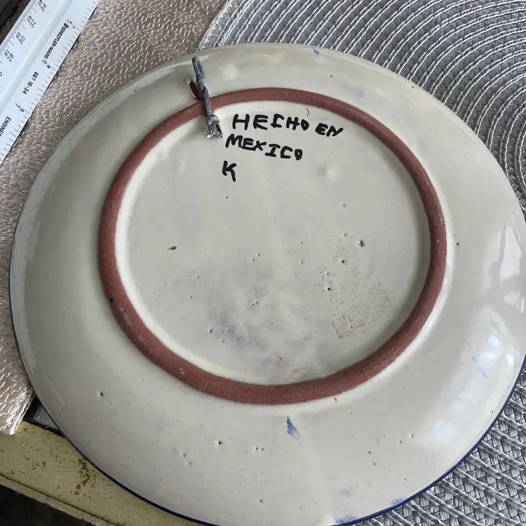 Talavera Plate Blues And Yellows